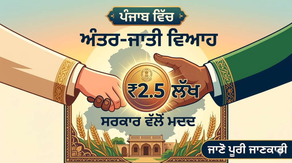 punjab inter caste marrige scheme