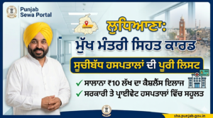Mukh Mantri Sehat Card Hospital List Ludhiana