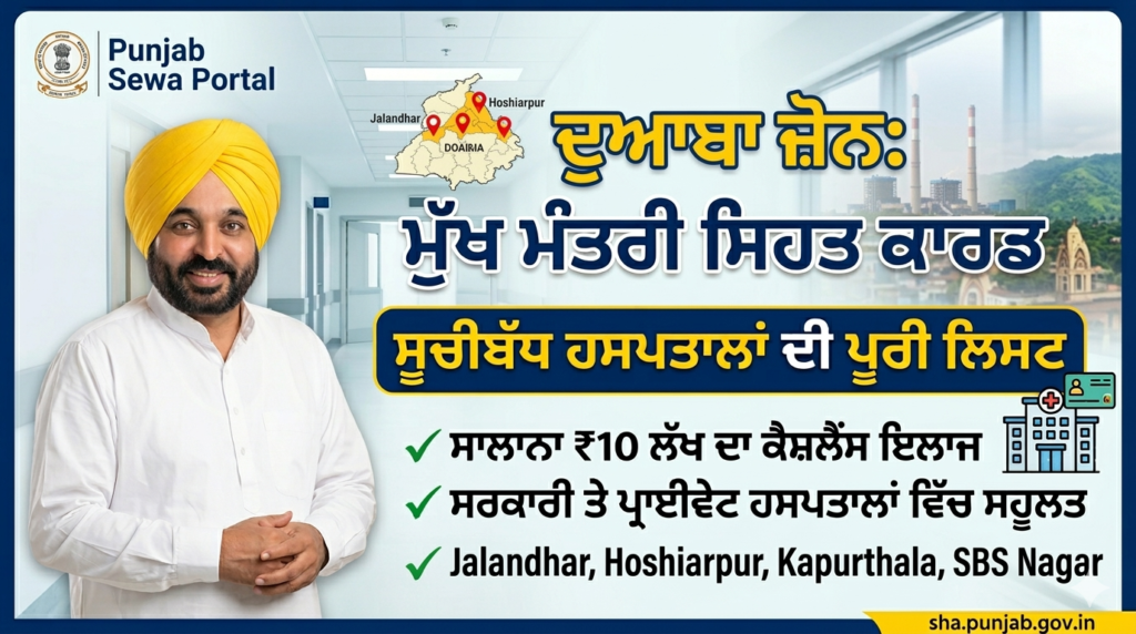 Mukh Mantri Sehat Card Hospital List Jalandhar Kapurthala Hoshiarpur Nawanshahr (ਮੁਫ਼ਤ ਇਲਾਜ) Mukh Mantri Sehat Card Hospital List Jalandhar Kapurthala Hoshiarpur Nawanshahr