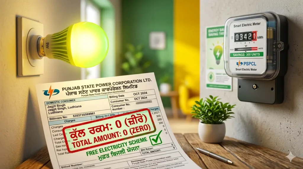 ਪੰਜਾਬ ਸਰਕਾਰ 300 ਯੂਨਿਟ ਮੁਫ਼ਤ ਬਿਜਲੀ ਸਕੀਮ ਪੀ.ਐਸ.ਪੀ.ਸੀ.ਐਲ